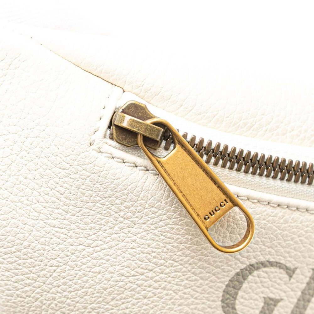 GUCCI White Leather Fanny Pack - Picture 7 of 11